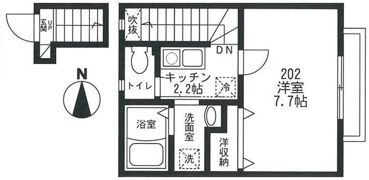 Regulus国立 レグルス国立の間取り画像