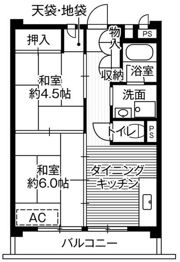 ビレッジハウス柳崎タワー1号棟の間取り画像