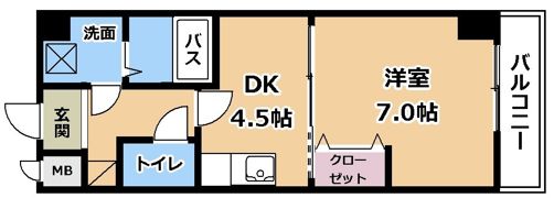 sawarabiヨツバの間取り画像