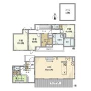 成城戸建の間取り画像