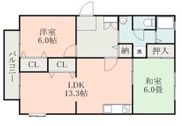 アンプルール A棟の間取り画像