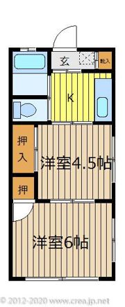金子コーポの間取り画像