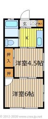 金子コーポの間取り画像