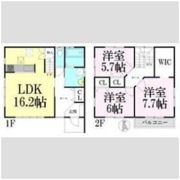 名取市飯野坂賃貸住宅 F棟の間取り画像