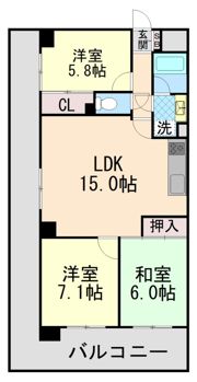 フォーラム六甲の間取り画像