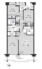 シエールグラン洋光台南公園の間取り画像