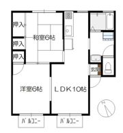 神賀グリーンハイツ 6号棟の間取り画像