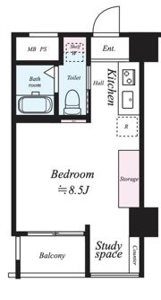 レオンコンフォート弁天町の間取り画像