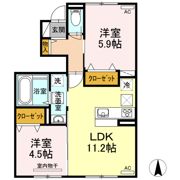 メルベーユ・セントレⅡの間取り画像