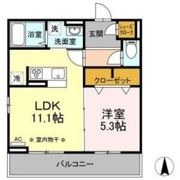 D-ROOMアリビオ泉崎の間取り画像