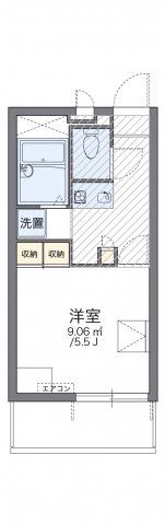 レオパレスKODA1263の間取り画像