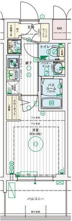 エステムコート難波WEST-SIDEⅨレデントの間取り画像