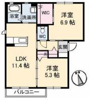 サンフィット A棟の間取り画像