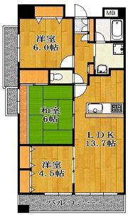 グランリーブルの間取り画像