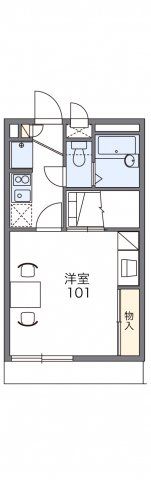 レオパレス月見橋の間取り画像