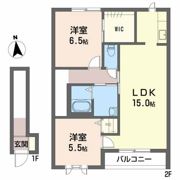 シャーメゾンディアス川内 A棟の間取り画像
