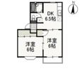 サンライズ久米 Aの間取り画像