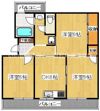 屋島パークハイツの間取り画像