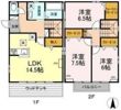 カサベルデ 南館の間取り画像