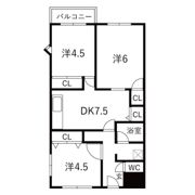 ウエストプラザの間取り画像
