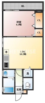 メロディア寿の間取り画像
