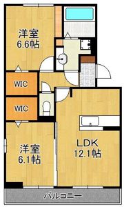 トレス下富野の間取り画像