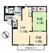 ハイツエメロード A棟の間取り画像