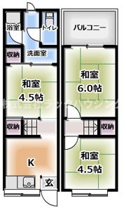 大東市灰塚4丁目の間取り画像