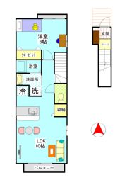 グランパレK Bの間取り画像