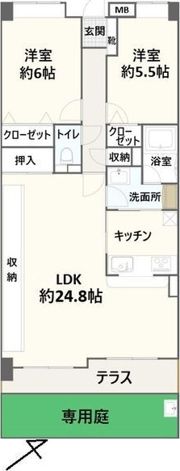 野村ステイツ小牧の間取り画像