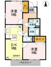 アルカディア D棟の間取り画像