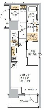 リビオメゾン西麻布の間取り画像