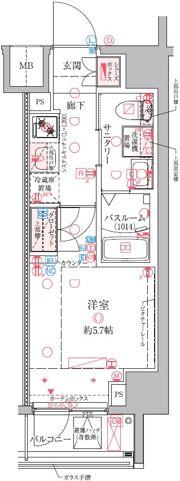 クレヴィスタ横浜関内の間取り画像
