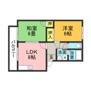 フローラル椿の間取り画像