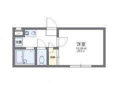 レオパレスクレストNYの間取り画像