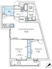 SOLASIAresidence大井町の間取り画像