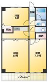 アパートメントカヤ田園調布の間取り画像