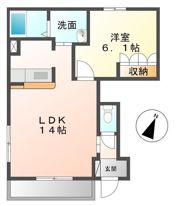 Juneberry I’s（ジューンベリーアイズ）の間取り画像