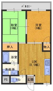 ラリーブコート岸和田の間取り画像