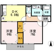 セジュール永木 Ⅱの間取り画像