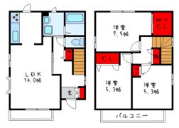 堺稲谷邸戸建の間取り画像