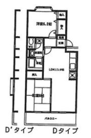 森田マンション2号棟の間取り画像