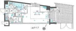 ZOOM目黒不動前の間取り画像