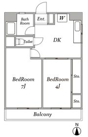 トーア錦糸町マンションの間取り画像
