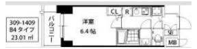 S-RESIDENCE江坂の間取り画像