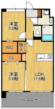 アルティザ小倉の間取り画像