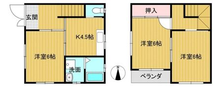 笹下二丁目テラスハウスの間取り画像
