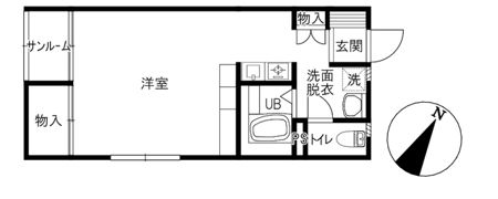 ゴールデンベルA棟の間取り画像