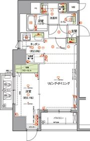 ハーモニーレジデンス両国テラスの間取り画像