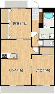 クロノス52鶴羽田の間取り画像